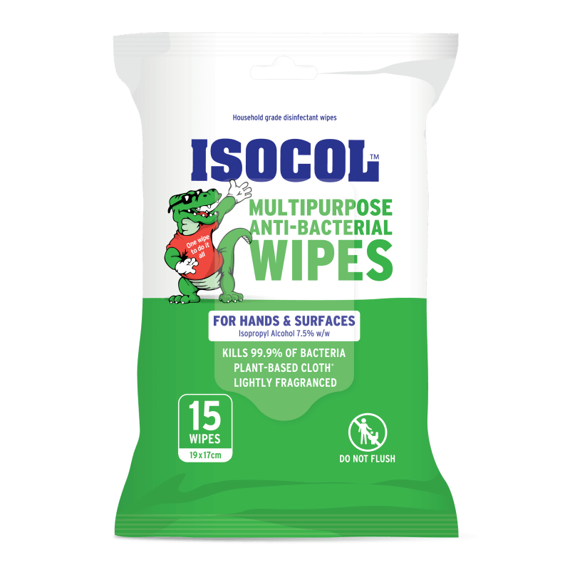Multipurpose Anti-bacterial Wipes 15pk